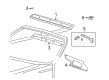 Ford Thunderbird Sun Visor Diagram - 5W6Z-7604104-AAA