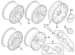2024 Ford Mustang Wheel Cover Diagram - FR3Z-1130-D