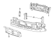 2001 Ford Explorer Sport Grille Diagram - 1L5Z-17B968-BA