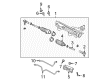 Mercury Rack and Pinion Boot Diagram - 5L2Z-3K661-AA
