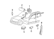 Mercury Montego Air Bag Control Module Diagram - 7G1Z-14B321-A