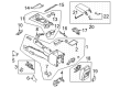 2022 Ford Bronco Center Console Base Diagram - M2DZ-78045A36-AB