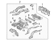 2002 Ford Thunderbird Floor Pan Diagram - 1W6Z-7611215-AA