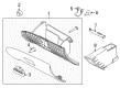 2010 Mercury Milan Glove Box Diagram - AE5Z-54060T10-AB