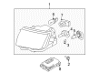 Lincoln MKX Headlight Diagram - 7A1Z-13008-D