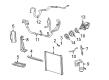 Mercury Mountaineer Radiator Support Diagram - 1L2Z-16152-AA