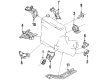 Mercury Tracer Engine Mount Diagram - F5CZ6038A