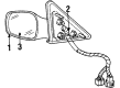 1997 Lincoln Continental Car Mirror Diagram - 2F3Z-17683-AAA