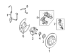 Mercury Brake Dust Shields Diagram - 3M8Z-2C028-B