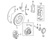 Mercury Brake Backing Plate Diagram - 6L2Z-2K004-A