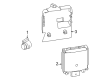Ford Maverick Parking Assist Distance Sensor Diagram - NZ6Z-14C689-A