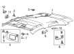 Ford Mustang Mach-E Sun Visor Diagram - LJ8Z-7804104-AB