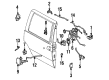 1998 Mercury Villager Door Latch Assembly Diagram - F7XZ-1226404-AB