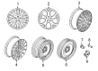 2014 Ford Focus Spare Wheel Diagram - DM5Z-1007-A