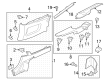 2024 Ford Mustang Weather Strip Diagram - PR3Z-76297B07-A