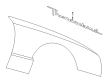 Ford Thunderbird Emblem Diagram - 1W6Z-76517A20-AA