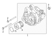 Ford EcoSport Alternator Diagram - H1BZ-10346-M