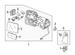 2011 Ford F-350 Super Duty Car Mirror Diagram - 9C3Z-17683-BA