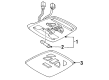 1996 Ford Probe Headlight Bulb Diagram - F32Z13466G