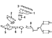 Lincoln Continental Catalytic Converter Diagram - F8OZ-5F250-DA