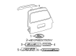 2003 Ford Expedition Emblem Diagram - 2L1Z-7842528-ABB