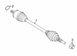 Ford Transit-150 Axle Shaft Diagram - LK4Z-3A428-A