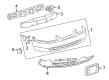 Ford Mustang License Plate Diagram - XR3Z-17A385-AA