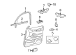 Mercury Grand Marquis Door Moldings Diagram - 1W7Z-5420891-AAA