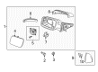 Ford Car Mirror Diagram - BB5Z-17K707-P