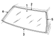1990 Ford Escort Weather Strip Diagram - E9FZ-5803110-A
