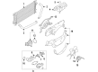 Ford Cooling Fan Assembly Diagram - JL3Z-8C607-C