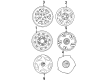 Mercury Wheel Cover Diagram - F3XY-1130-A