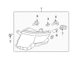 2008 Ford Edge Headlight Diagram - 7T4Z-13008-A