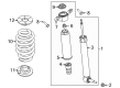 Lincoln Shock and Strut Boot Diagram - LB5Z-5K570-A