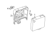 2012 Ford Edge Parking Assist Distance Sensor Diagram - BT4Z-14C689-B