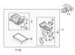 Mercury Air Filter Box Diagram - 6L2Z-9A600-A