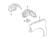 2004 Ford Excursion Wheelhouse Diagram - 4C3Z-16054-BA
