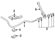 1997 Ford Aspire Sway Bar Bracket Diagram - F4BZ5486C