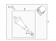 Ford TPMS Sensor Diagram - PR3Z-1A189-A