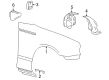 2004 Ford Thunderbird Fender Diagram - 1W6Z-16005-AA