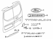 Ford Transit Connect Emblem Diagram - F85Z-1542528-C