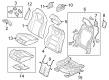 Ford Mustang Seat Cover Diagram - PR3Z-6364416-ED