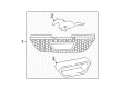 2000 Ford Mustang Grille Diagram - XR3Z-8200-AA