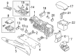 Ford Police Interceptor Utility Center Console Base Diagram - GB5Z-78045E24-CA