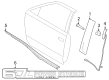 Ford F-250 Super Duty Emblem Diagram - PC3Z-9942528-B