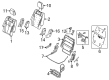 Lincoln MKT Seat Cover Diagram - BE9Z-7466601-BB
