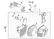Mercury Air Intake Coupling Diagram - AE5Z-9B659-C