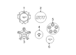 1999 Ford Contour Wheel Cover Diagram - F8ZZ-1130-AA