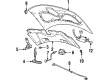 Ford Windstar Hood Latch Diagram - XF2Z-16700-AB