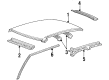 1999 Ford Crown Victoria Weather Strip Diagram - XW7Z-5451822-BA